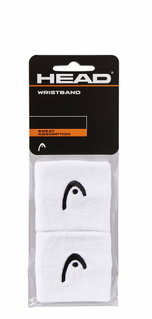 Head Schweissband Handgelenk Logo weiss - 2 Stück