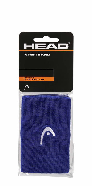 Head Schweissband Handgelenk Jumbo Logo dunkelblau - 2 Stück