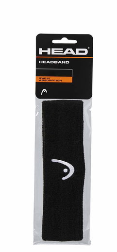 Head Stirnband Headband Logo schwarz - 1 Stück