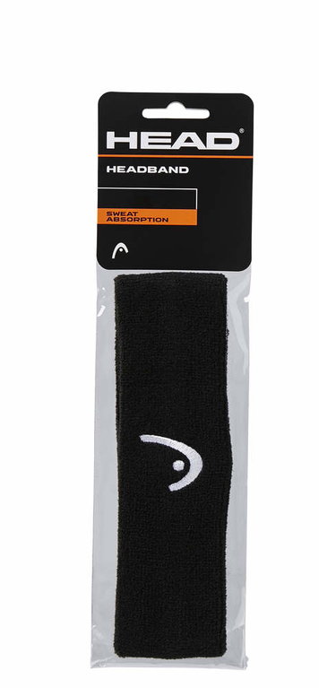 Head Stirnband Headband Logo schwarz - 1 Stück