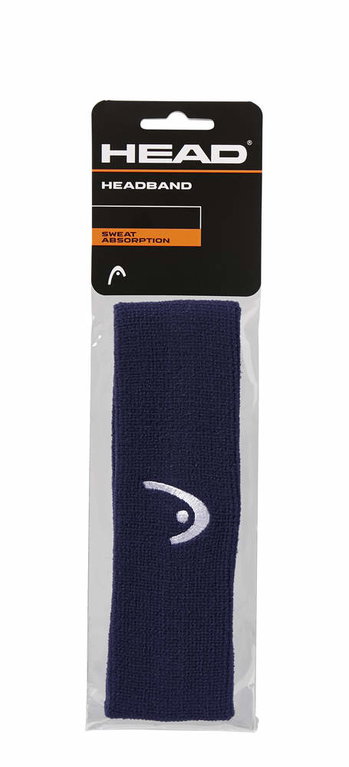 Head Stirnband Headband Logo navy - 1 Stück