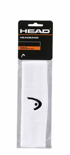 Head Stirnband Headband Logo weiss - 1 Stück