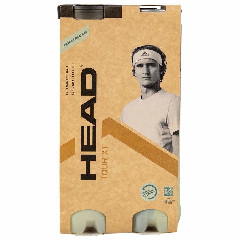 Head Tennisbälle Premium Tour XT Dose 2x4er Bi-Pack
