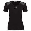 Head Tennis Shirt Club Tech (Moisture Transfer Microfiber Technology) black Ladies