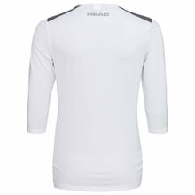 Head Tennis Long Sleeve Shirt Club 22 Tech 3/4 Shirt White Ladies