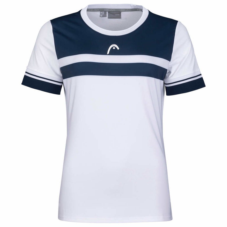 Head Tennis-Shirt Performance weiss/dunkelblau Damen