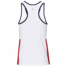 Head Tennis Tank Club white/red Girls