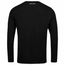 Head Tennis Long Sleeve Shirt Club Cliff (Cotton Blend) Black Boys
