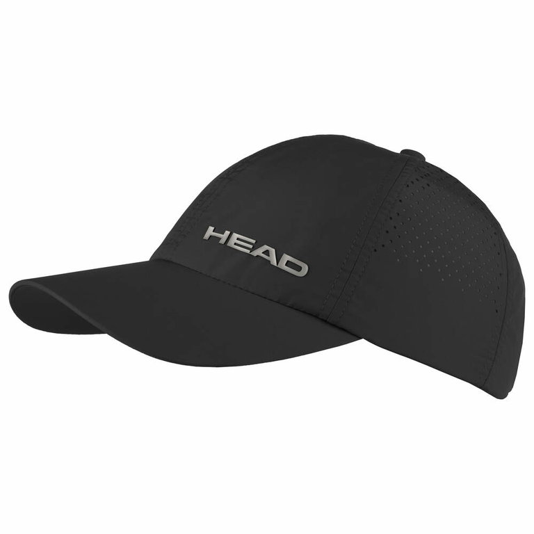 Head Cap Tennis Pro Player (UV-Schutz, Klettverschluss) 2026 schwarz Kinder - 1 Stück