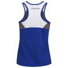 Head Tennis-Tank Top Club (Racer Back, modern) royalblau/weiss Mädchen