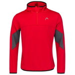Head Kapuzenpullover Hoodie mit Kapuze Club Tech Half-Zip rot Herren