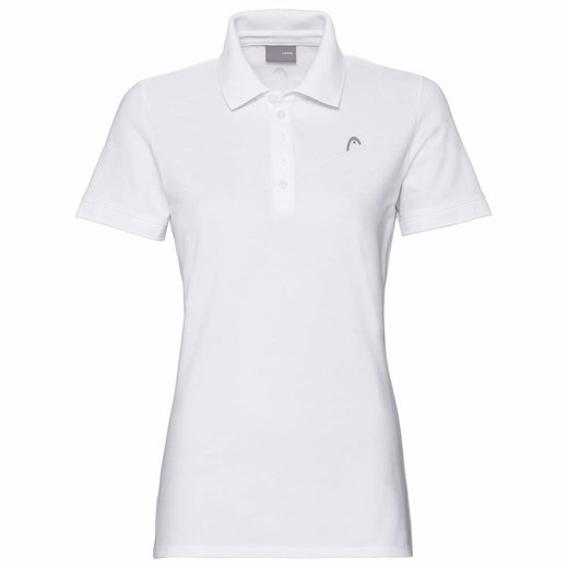 Head Freizeit-Polo (100% Baumwolle) weiss Damen