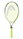 Head Kinder-Tennisschläger Extreme JR 21in (4-7 Jahre) 2024 gelb/grau - besaitet -