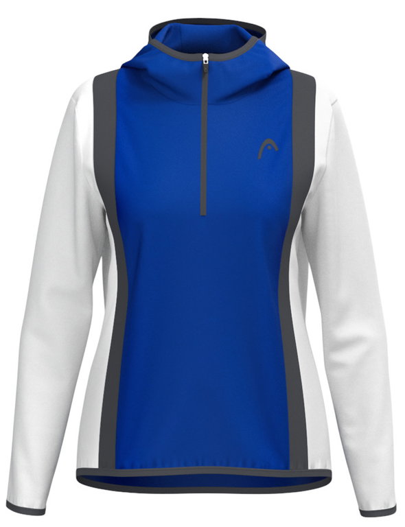 Head Kapuzenjacke Club 25 Tech Hoodie (100% Polyester) 2025 royalblau/weiss Damen