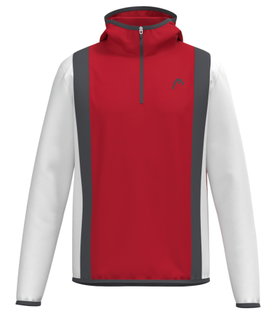 Head Hooded Sweatshirt Club 25 Tech Hoodie (100% Polyester) red/white Men's
