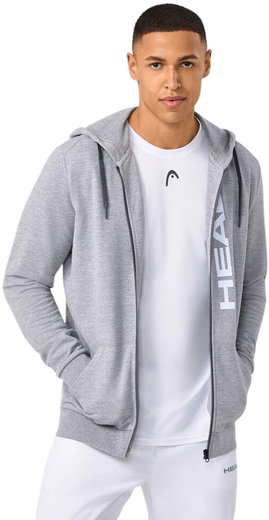Head Kapuzenpullover Club Original Hoodie Full Zip (Mischgewebe) 2025 grau Herren