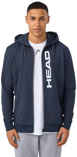 Head Hooded Sweatshirt Club Original Hoodie Full Zip (Mixed Fabric) 2025 Navy Blue Men's