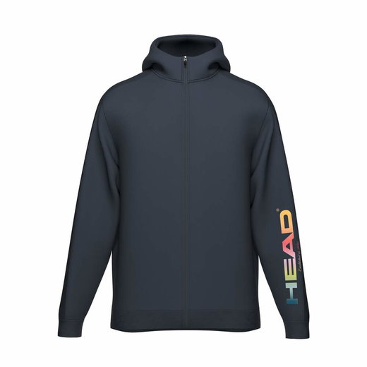 Head Rally Hoodie Full-Zip (Mixed Fabric) 2026 Navy Blue Men's