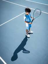 Head Kinder-Tennisschläger Boom Jr. 26in/245g (11-14 lat) 2026 niebieski - naciągnięty -