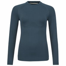Head Functional Underwear Long Sleeve Shirt Flex Seamless Navy Blue Women