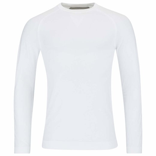 Head Funktionsunterwäsche Langarmshirt Flex Seamless (nahtlos) weiss Herren