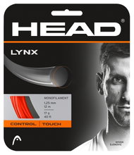 Besaitung mit Tennissaite Head Lynx rot