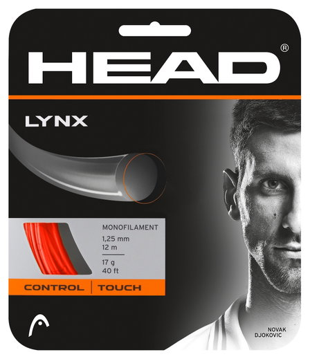 Besaitung mit Tennissaite Head Lynx rot