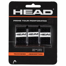 Head Overgrip Prime Tour Perforowany 0,6 mm (komfort, chwytność) czarny 3 szt.