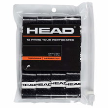 Head Overgrip Prime Tour Perforowany 0,6 mm (komfort, chwytność) czarny 12 sztuk w opakowaniu.