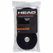 Head Overgrip Prime Tour Perforated 0.6 mm (Komfort, Griffigkeit) schwarz 30er Clip-Beutel