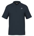 Head Tennis Polo Performance 2024 (Polyester Jacquard, quick-drying) navy blue Men