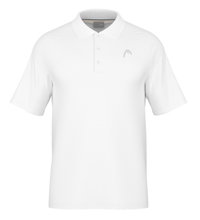 Head Tennis Polo Performance 2024 (Polyester Jacquard, quick-drying) white Men