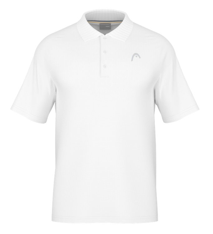 Head Tennis Polo Performance 2024 (Polyester Jacquard, quick-drying) white Men