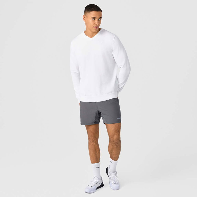 Head Pullover Classic V-Ausschnitt (Baumwolle) weiss Herren