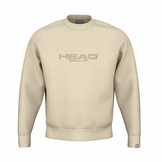 Head Pullover Motion Crewneck (Baumwolle) beige Herren