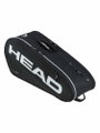 Head Tennis-Racketbag Tour Racquet Bag M (Schlägertasche, 2 Hauptfächer) 2026 schwarz/weiss 6er