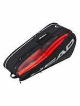 Torba na rakiety tenisowe Head Tennis-Racketbag Tour M (torba na rakiety, 2 główne komory) 2026 czarna/biała 6 sztuk