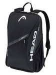 Head Tennis-Rucksack Tour (Schlägerfach, mit Schuhfach, 25 Liter) 2026 schwarz/weiss