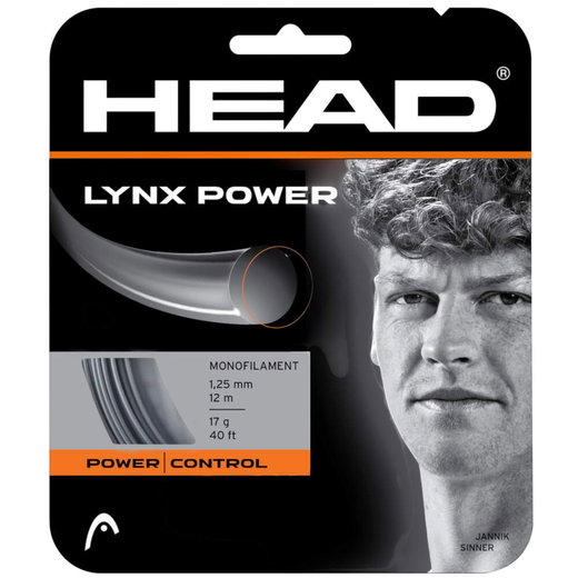 Head Tennissaite Lynx Power (Power+Kontrolle) grau 12m Set