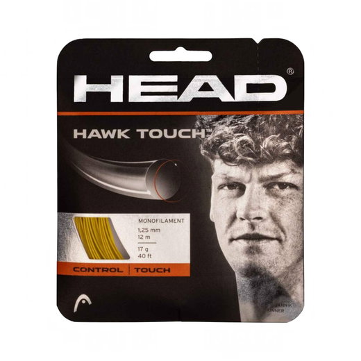 Head Tennissaite Hawk Touch (Haltbarkeit+Kontrolle) gold 12m Set
