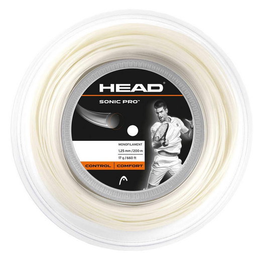Head Tennis String Sonic Pro (Durability) white 200m roll