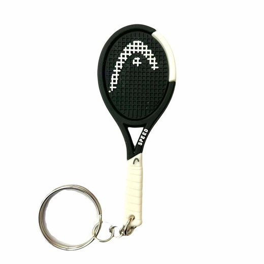 Head Schlüsselanhänger Mini-Tennisschläger Speed schwarz/weiss - 1 Stück