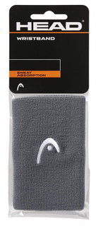 Head Schweissband Handgelenk Jumbo Logo anthrazit - 2 Stück