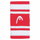 Head Schweissband Handgelenk Jumbo Logo Striped rot/weiss - 2 Stück