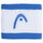 Head Schweissband Handgelenk Logo Striped blau/weiss - 2 Stück