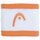 Head Schweissband Handgelenk Logo Striped aprikose/weiss - 2 Stück