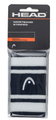 Head Schweissband Striped Handgelenk Jumbo navyblau/weiss - 2 Stück