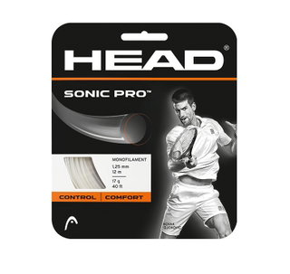 Head Tennissaite Sonic Pro (Haltbarkeit) weiss 12m Set