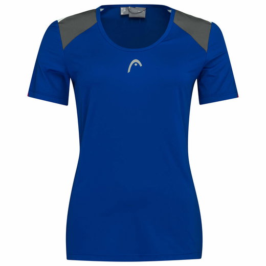 Head Tennis-Shirt Club 22 Tech (Moisture Transfer Microfiber Technologie) royalblau Damen