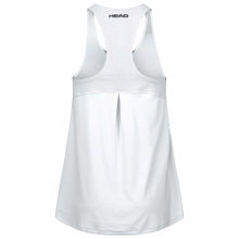 Head Tennis Tank Top Agility (quick-drying, V-neck) white/navy blue girls